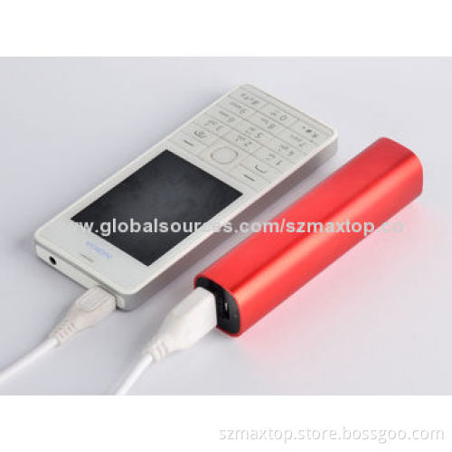 Portable Power Bank Charger, with Color Options, 2,200mAh Battery Capacity, CE, FCC, RoHS
